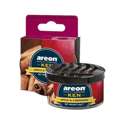 خوشبوکننده کنسروی مخصوص خودرو آرئون Areon مدل Ken کن با رایحه APPLE CINNAMON