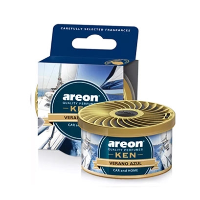 خوشبوکننده کنسروی مخصوص خودرو آرئون Areon مدل Ken کن با رایحه VERANO AZUL
