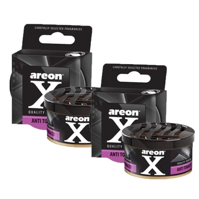 خوشبوکننده کنسروی مخصوص خودرو آرئون Areon مدل ken x با رایحه Anti tobacco بسته دو عددی
