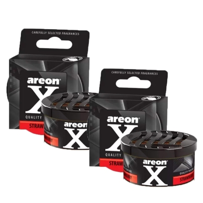 خوشبوکننده کنسروی مخصوص خودرو آرئون Areon مدل ken x با رایحه Strawberry بسته دو عددی