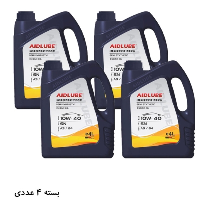 روغن موتور AIDLUBE 10W40 ایدلوب حجم 4 لیتر بسته 4 عددی