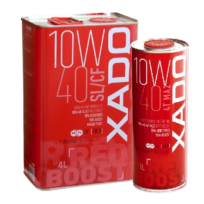 روغن موتور اکسادو (زادو) مدل RED BOOST OIL 10W40 SL/CF 5L