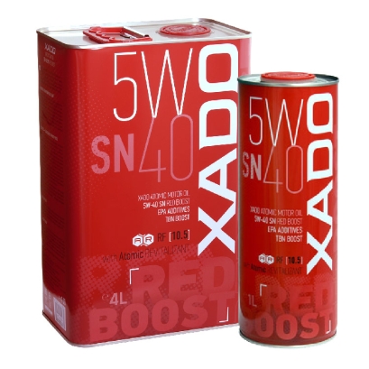 روغن موتور اکسادو (زادو) مدل RED BOOST OIL 5W40 SN 5L