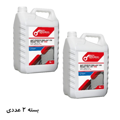 ضد یخ و ضد جوش قرمز اتو اشلوسل 5 لیتر Autoschlussel Antifreeze Coolant C12 Ready Mix -25 RED بسته 2 عددی