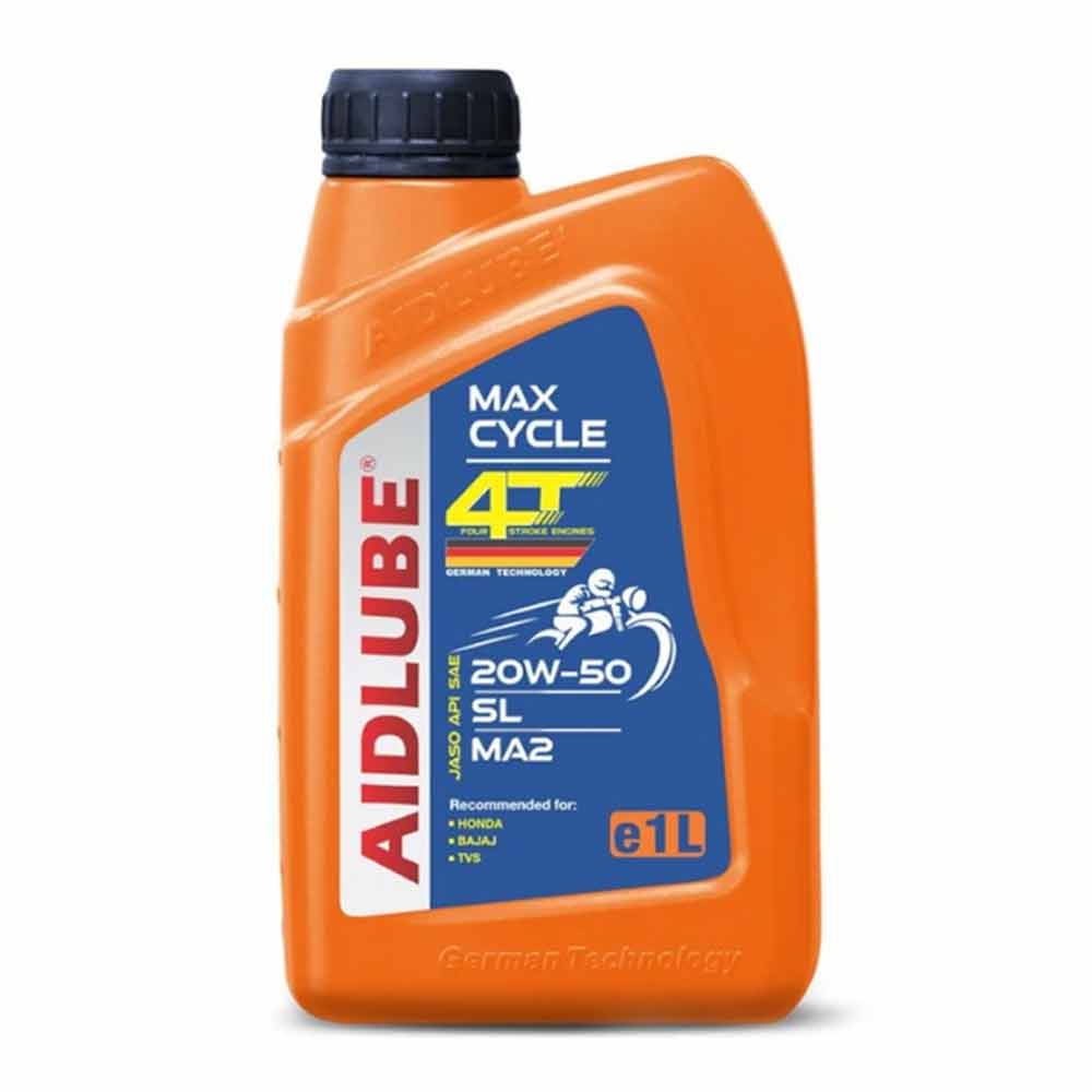 روغن موتور موتورسيکلت ايدلوب SUPERCYCLE MA2 20W-50 SL حجم 1 ليتر AIDLUBE